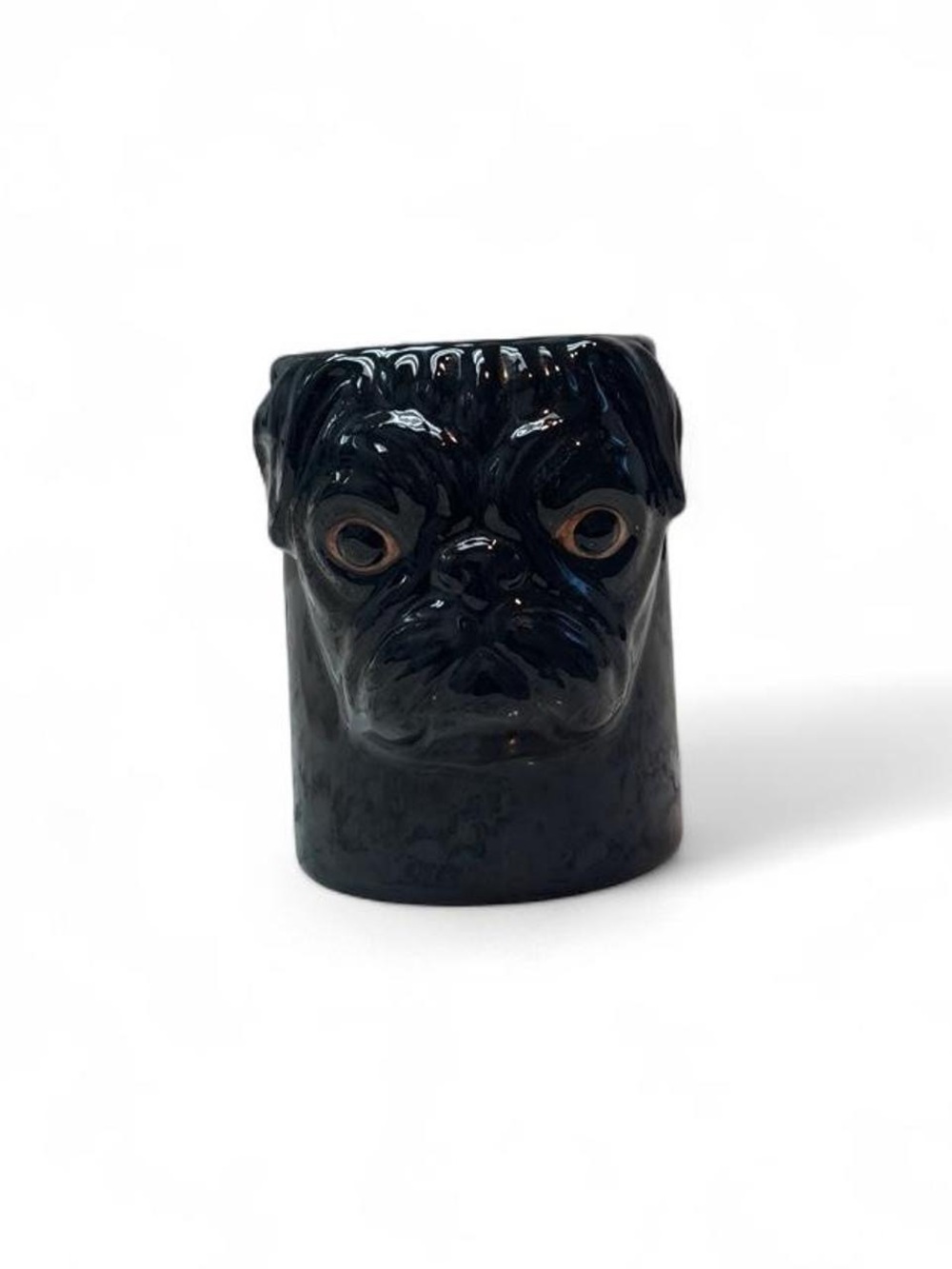 ✨Black pug mug with pug face design✨